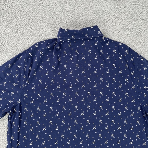 Polo Ralph Lauren Polo Men Medium Blue Anchors Nautical Embroidered‎ R67 - Picture 15 of 16
